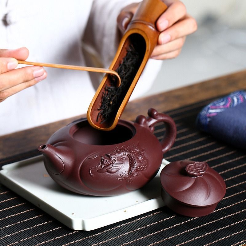紫砂壷 煎茶器 急須 順風満帆壺 未使用品 茶壷 急須 紫砂壺 ティーポット 常滑焼 紫砂茶器 唐物紫泥急須 紫砂壺