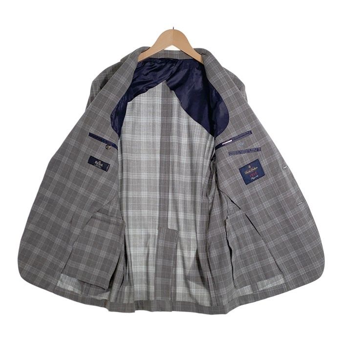 ブルックスブラザーズ ブルックスクール REDA テーラードジャケット グレー Brooks Brothers ブルックスブラザーズ ウール チェック柄 2B