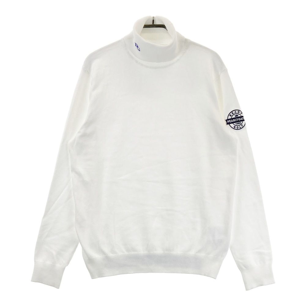 サイズ 4 PEARLY GATES パーリーゲイツ タートルネック長袖ニットセーター ホワイト系 240101535256 ゴルフウェア メンズ ストスト