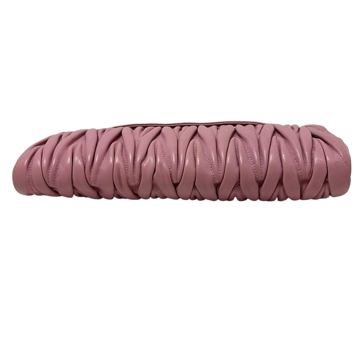 miumiu ミュウミュウ クラッチバッグ マテラッセ ギャザーバッグ 5N1455 ピンク レザー WWW_SUPERTOOLSSHOP_NL