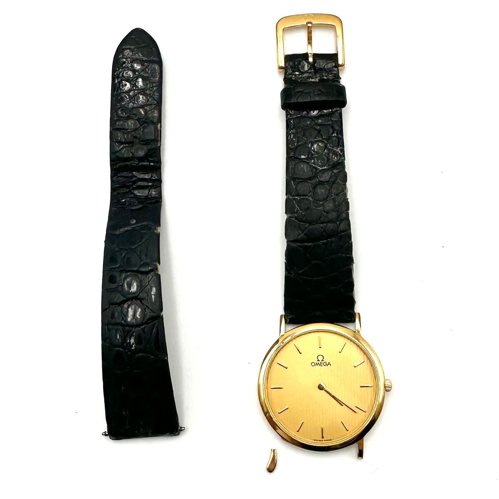 ジャンク品】OMEGA オメガ DeVile デビル クォーツ 腕時計 時計