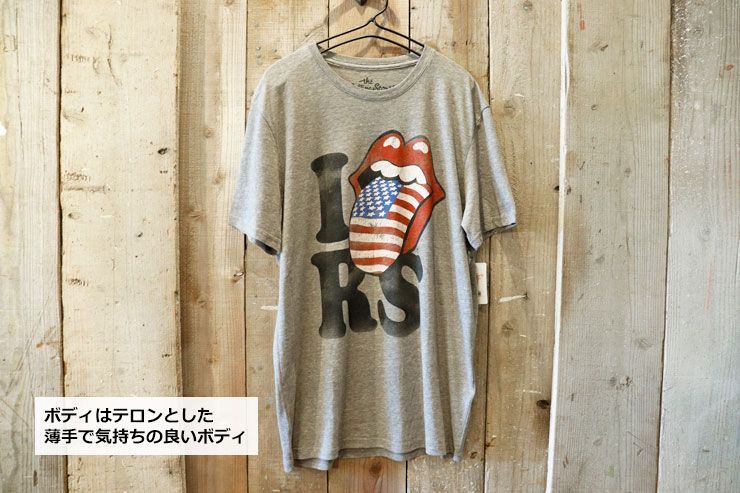Lucky Brand：【The Rolling Stones】バンド Tシャツ ROLLING STONES VINTAGE WASHED TOUR TEE | Lucky Brand