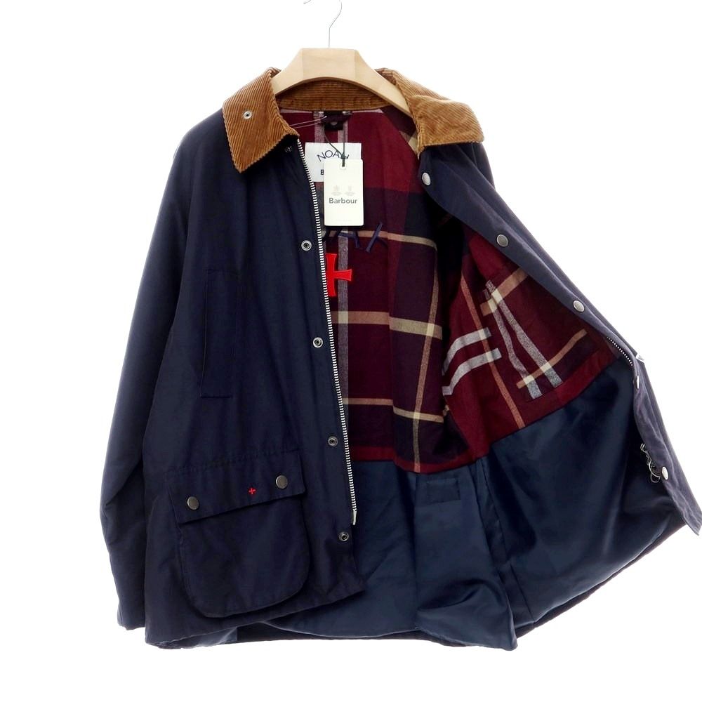 Y　NOAH ネイビー　ナイロンジャケット 中古】ノア NOAH × Barbour 2022年秋冬 コットンナイロン フィールド