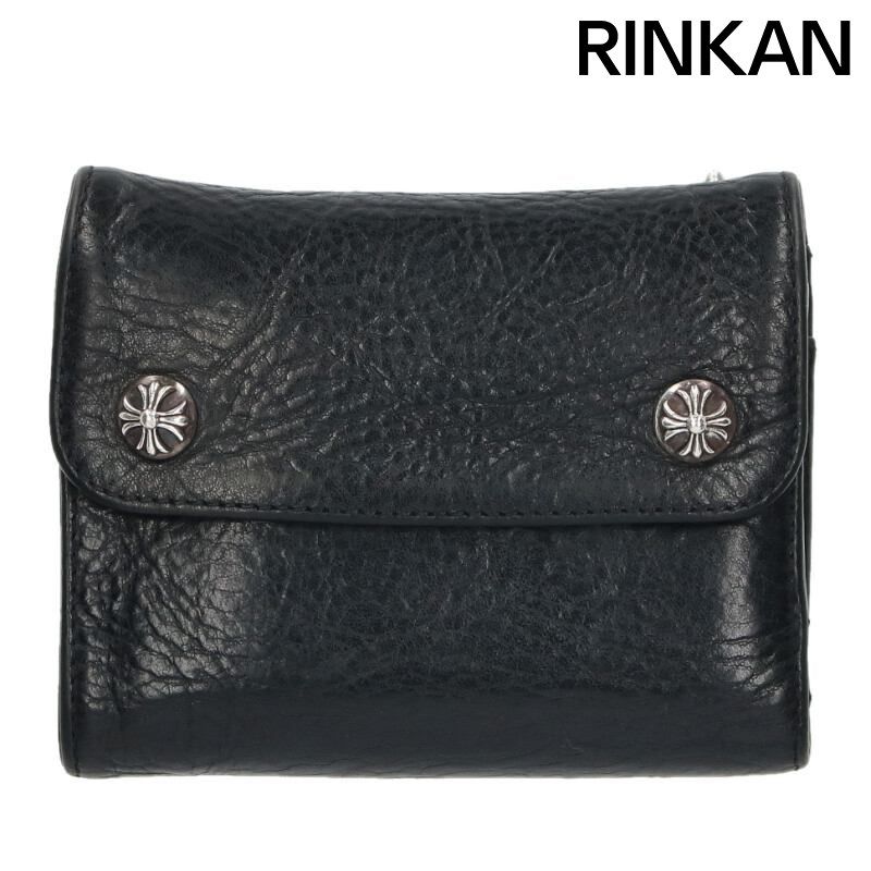 ゴローズ 角型 黒 小銭入れ 財布 コンチョ付き ブラック/シルバー