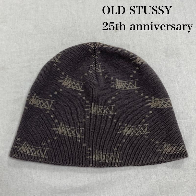 STUSSY モノグラム ビーニー ニット帽 ニットキャップ 憧れ ステューシー
