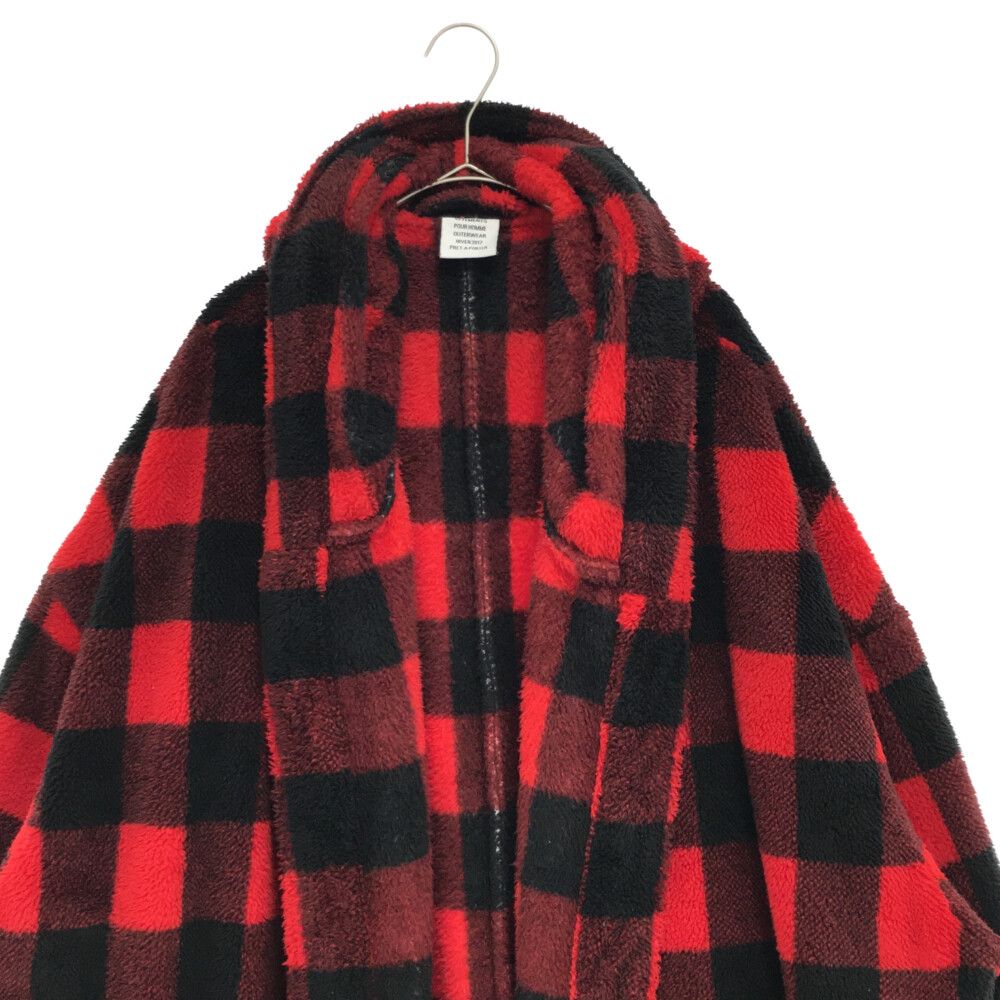 VETEMENTS (ヴェトモン) 17AW Bathrobe Fleece Coat チェック ガウン 