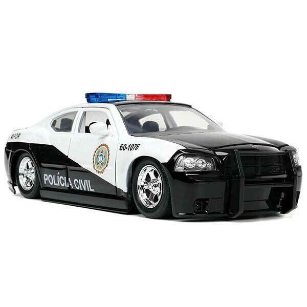 1 24 ワイルドスピード 2006 ダッジ チャージャー ポリス ミニカー アメリカン雑貨