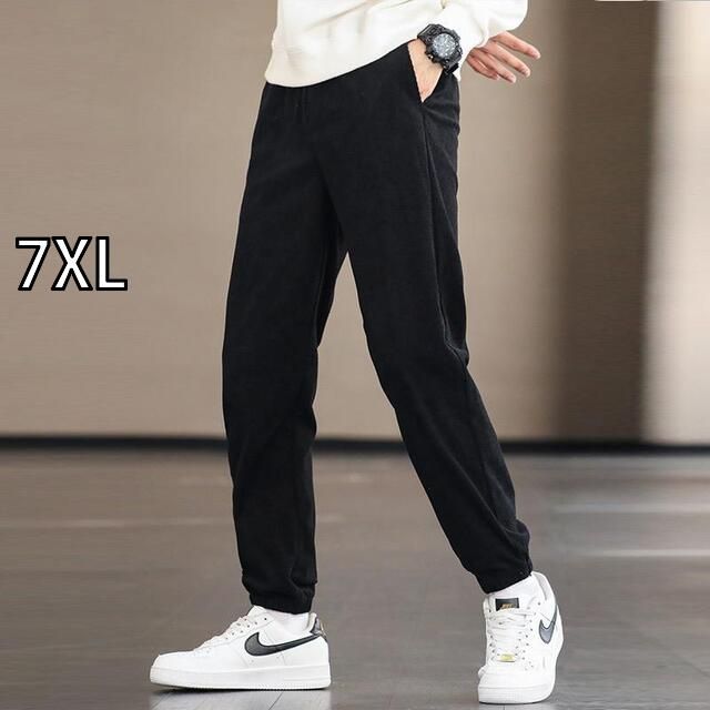 [7XL]秋冬 コーデ メンズ  服 シンプル ファッション オシャレ 大人 かっこいい 大きいサイズ ストリート 紳士服 コーデュロイ カジュアル パンツ ゴム ウエスト ゆったり 無地 ズボン