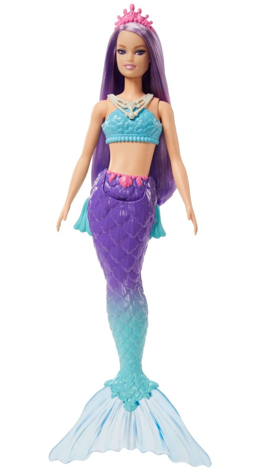 Barbie Dreamtopia Mermaid Doll (Purple Hair) with Blue & Purple