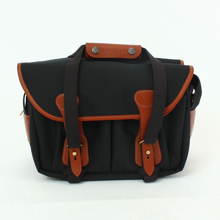 【中古】(ビリンガム) Billingham ショルダーバッグ 225(キャンバス・ブラッック/タン)502601-70 中古】(ビリンガム) Billingham ショルダーバッグ 225