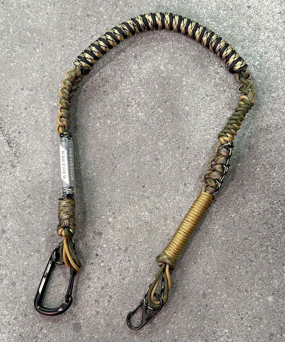 B TOGETHER - ROPE_24inch BEIGE×KHAKI ウォレットチェーン キーチェーン