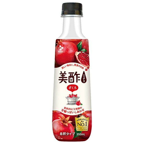 CJジャパン 美酢 ミチョ ミニざくろ 350mlペットボトル×20本入× 2ケース ｜ 酢飲料 韓国 ざくろ ザクロ