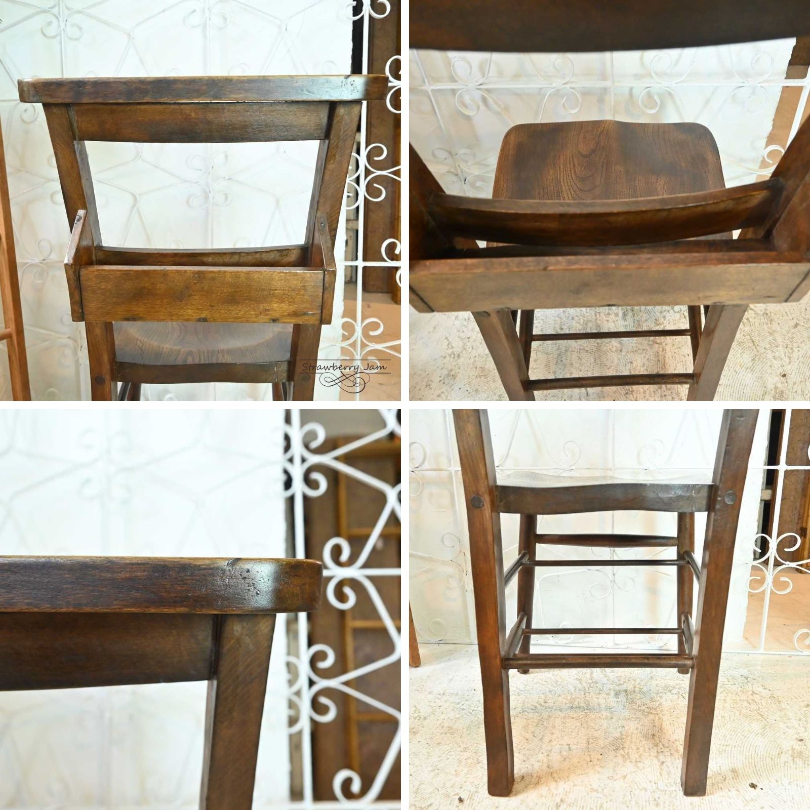 L3705-17-3 英国アンティーク チャーチチェア ヴィクトリアン