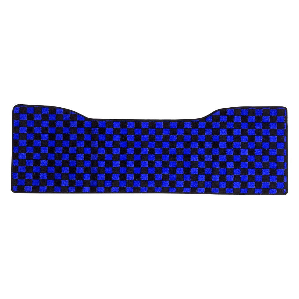 マツダ タイタン フロアマット フロント ブルー xブラック チェック マット マツダ タイタン⁄タイタン ダッシュ標準 フロアマット フロント 青x黒