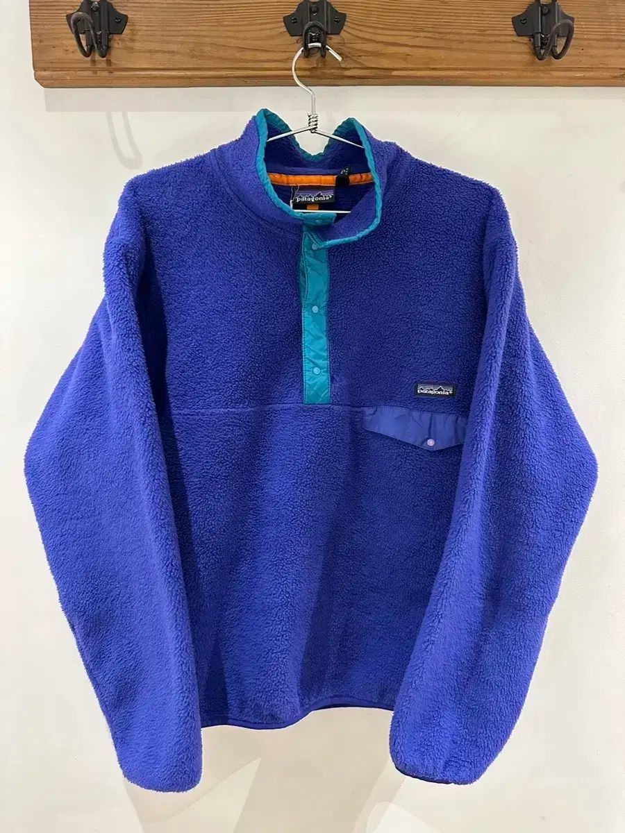 ヴィンテージ 90s patagonia パタゴニア Synchilla シンチラ ブルー Lサイズ USA