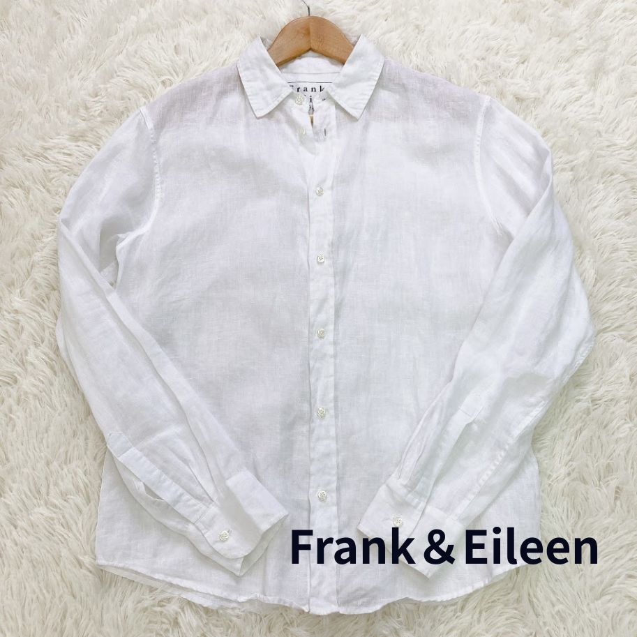 【美品】Frank＆Eileen BARRY 長袖シャツ　白　オーバーサイズ 美品】Frank＆Eileen BARRY 長袖シャツ 白 オーバーサイズ