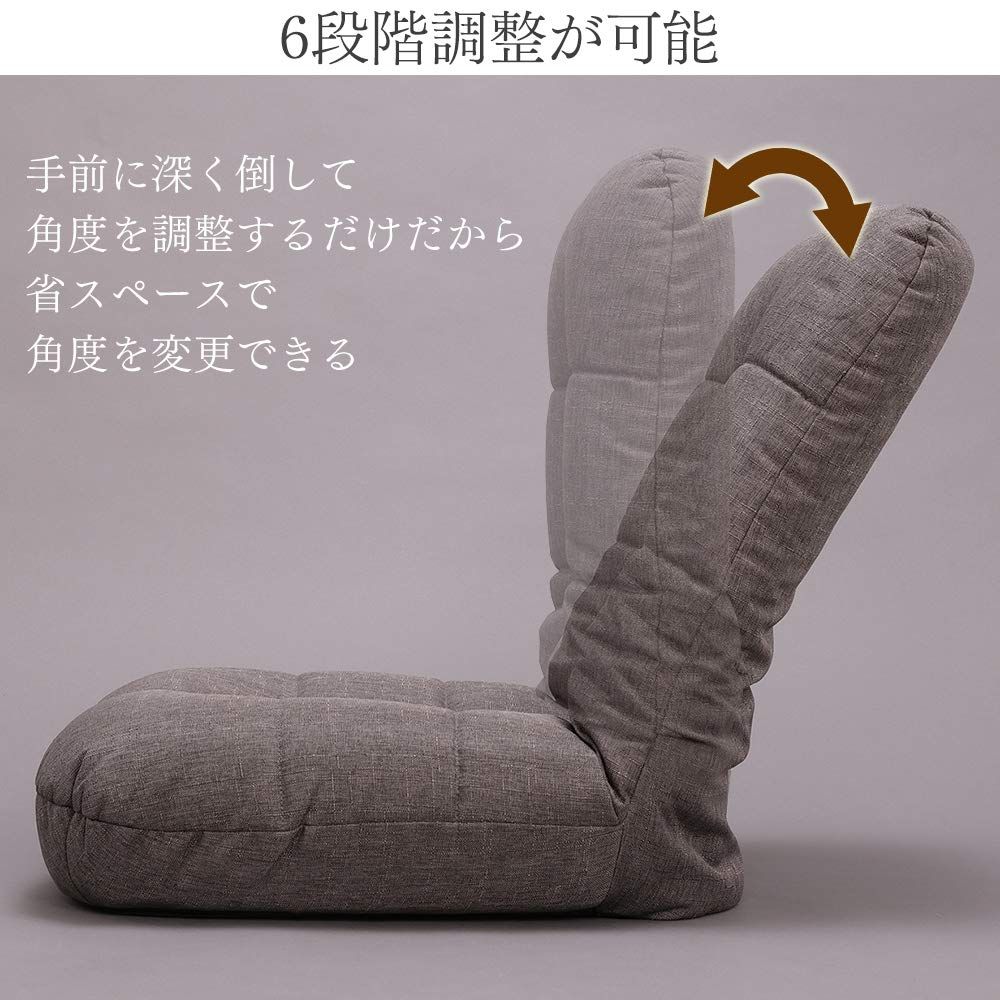 全国送料無料！ ポケットコイル リクライニング デニムブルー 座椅子 60×60×65.5cm アイリスプラザ POZ-36