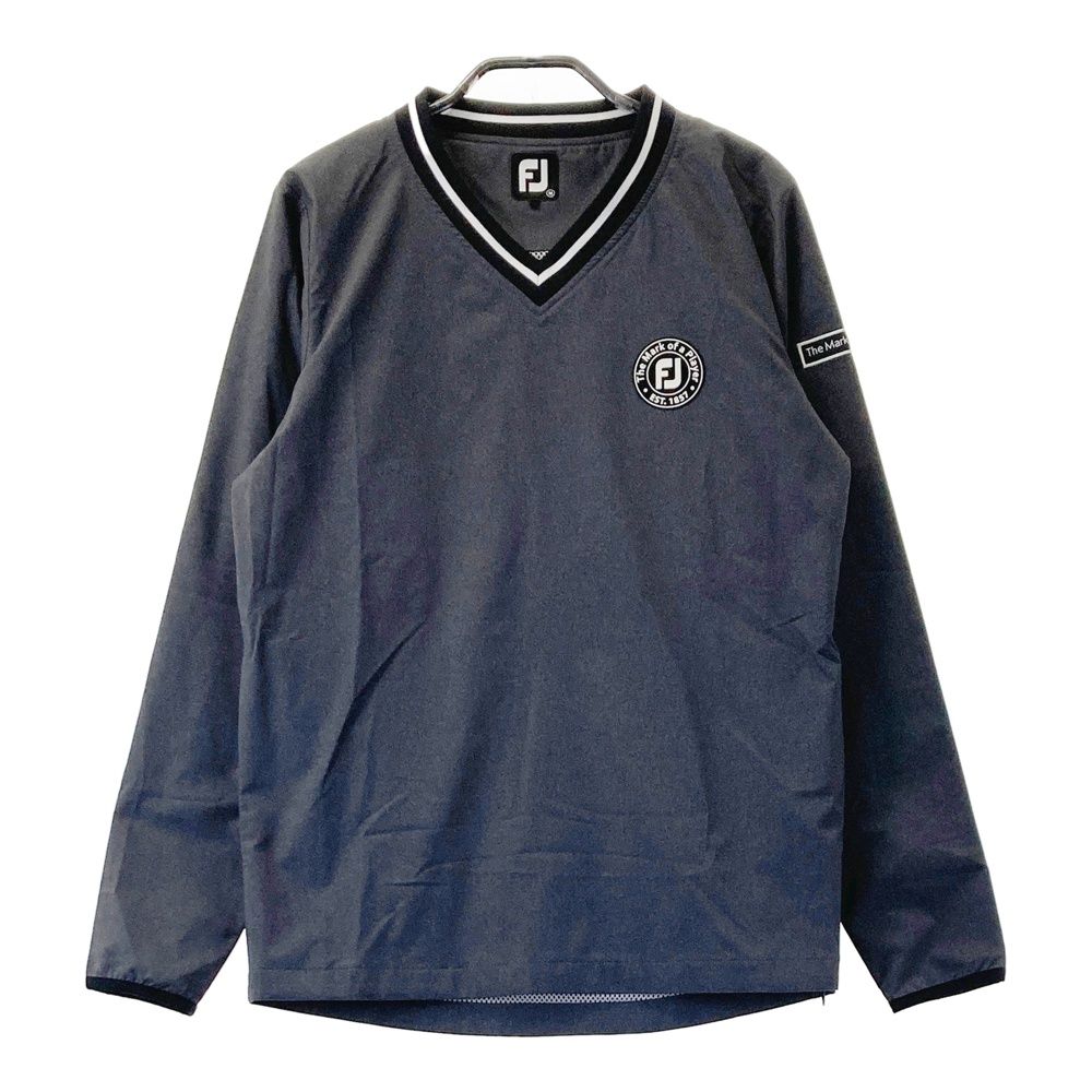 サイズ：M FOOT JOY フットジョイ  裏メッシュ Vネックブルゾン  グレー系 [240101478168] ゴルフウェア メンズ ストスト サイズ：M FOOT JOY フットジョイ 裏メッシュ Vネックブルゾン