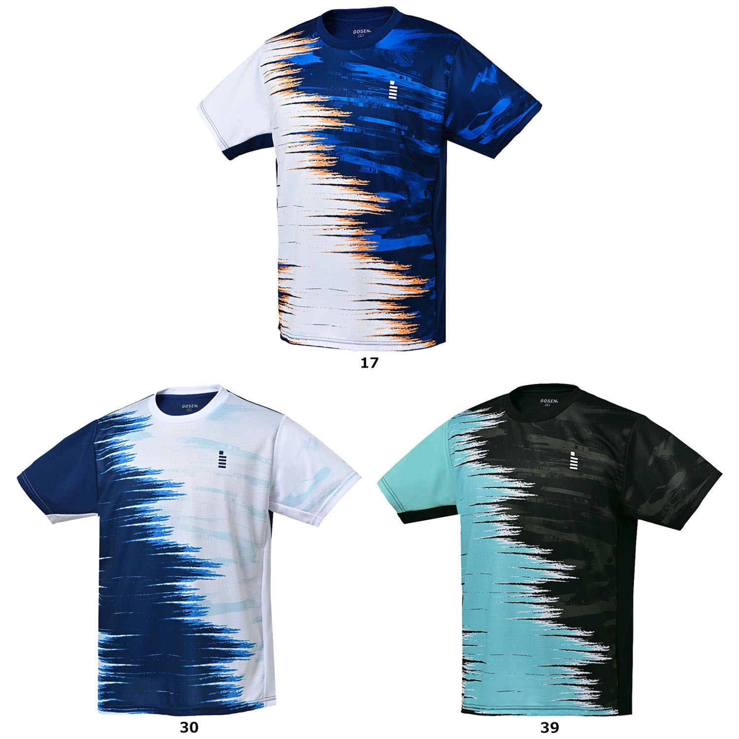 ゴーセン GOSEN テニス ゲームシャツ T2510 30 ホワイト