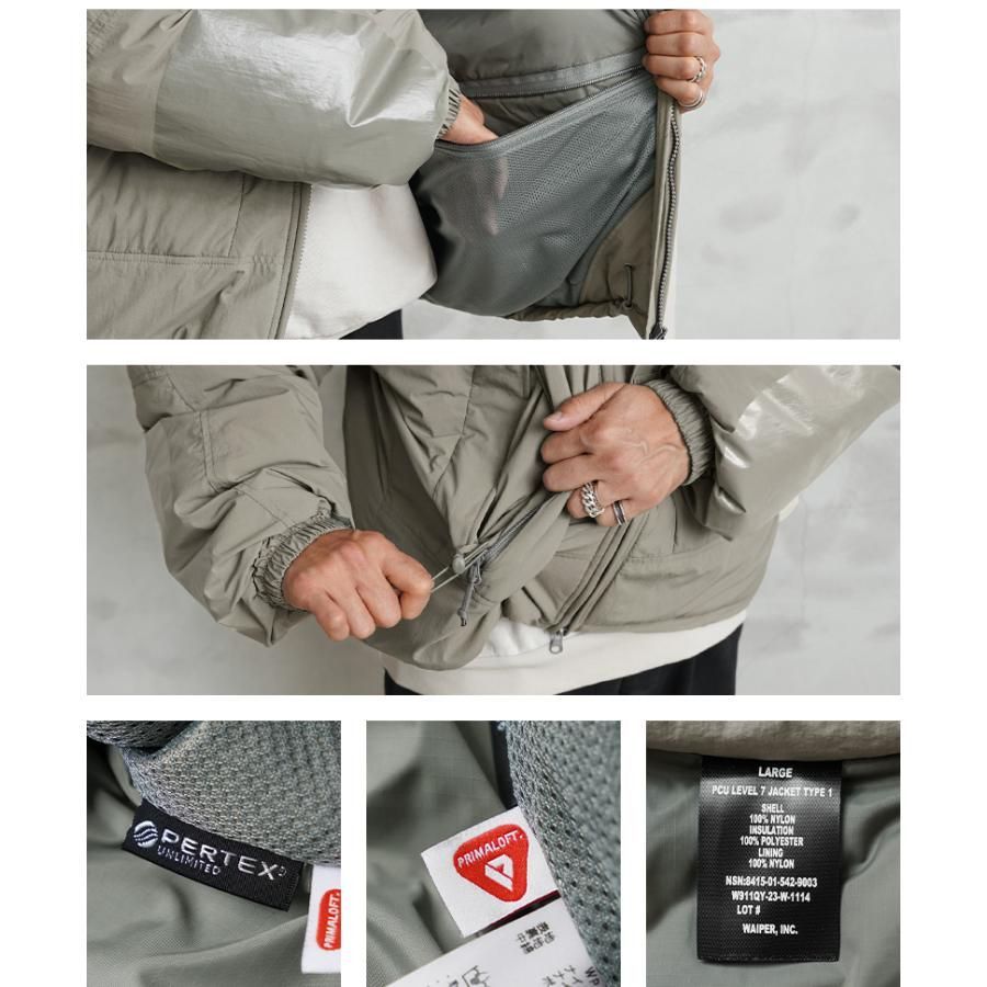 未使用] WAIPER WP1021 PCU LEVEL 7 JACKET TYPE1 SHELL ブラック