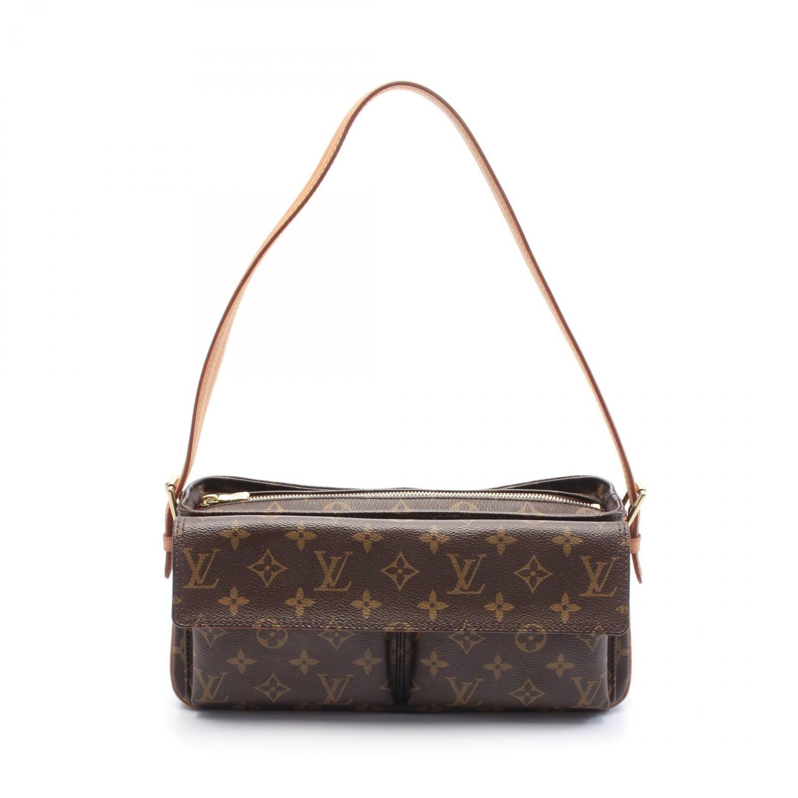 ルイ ヴィトン LOUIS VUITTON ショルダーバッグ ヴィバシテMM M51164 PVCコーティングキャンバス レザー ヴィバ シテMM レディース Used B
