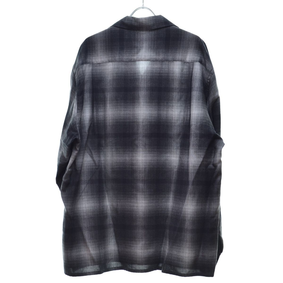 L【WACKO MARIA / ワコマリア】23AW OMBRE CHECK OPEN COLLAR SHIRT L/S ( TYPE-3 )  オンブレチェック長袖シャツ