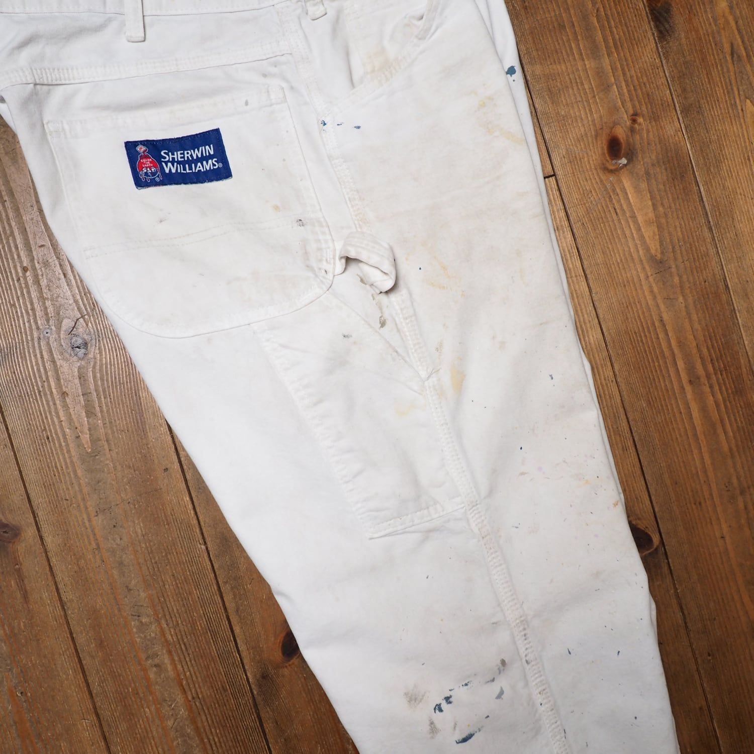 ディッキーズ dickies SHERWIN WILLIAMS ペンイターパンツ ペンキ ボロ 白 W36 L30