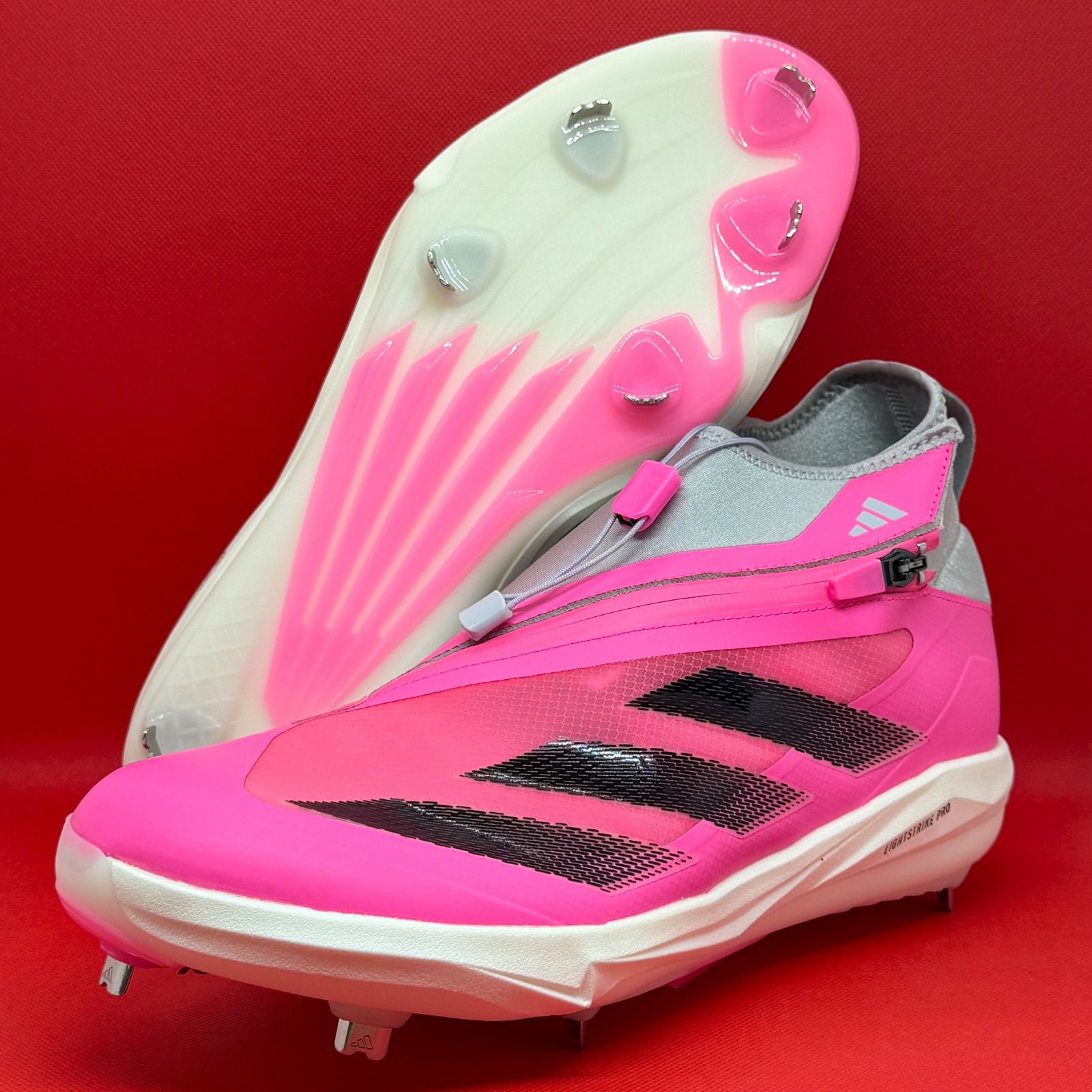 アディダス 野球スパイク ピンク アディゼロ インパクト 28.5cm