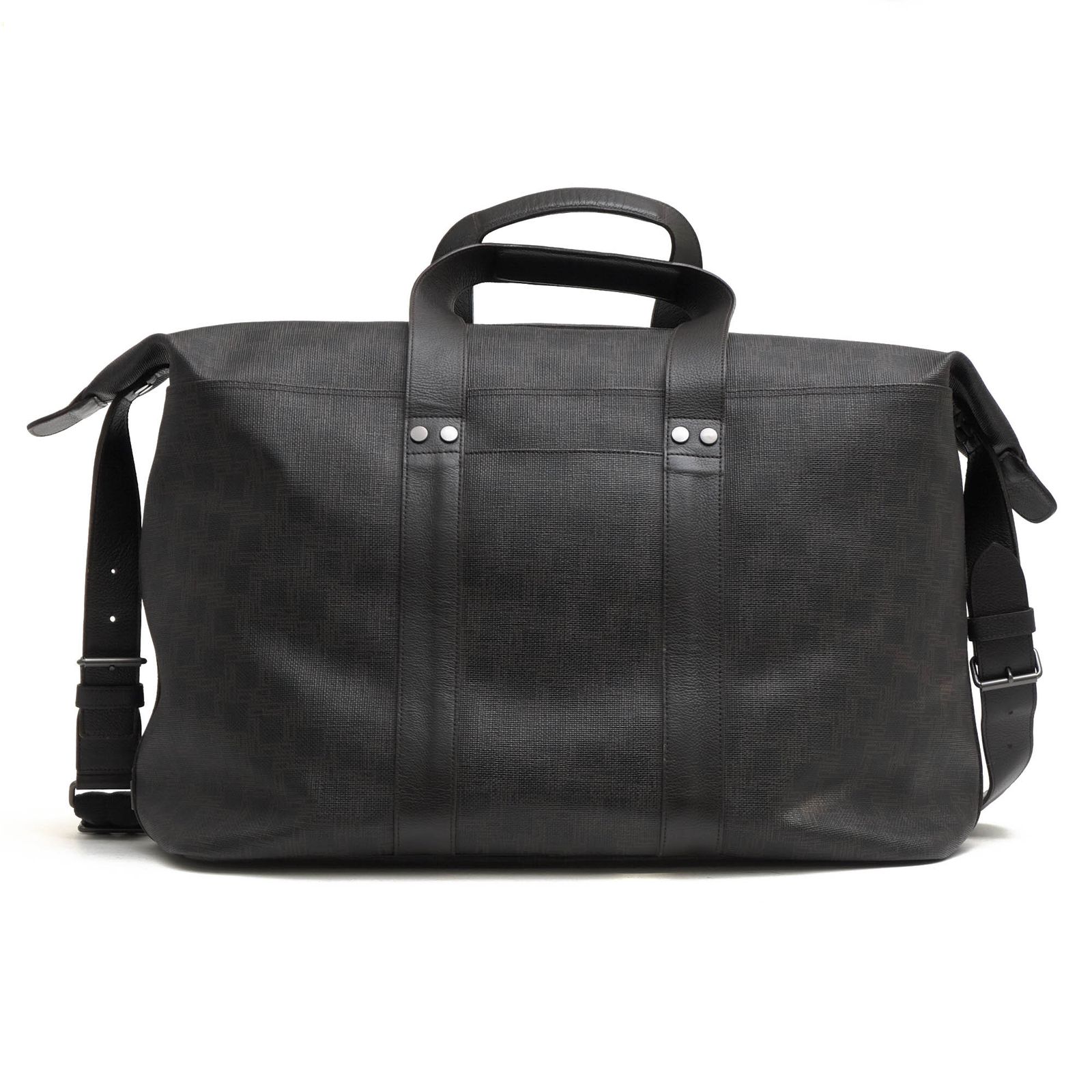 ダンヒル Dunhill バッグ ボストンバッグ 鞄 旅行鞄 メンズ 男性 男性用 PVC レザー 革 ダークブラウン 茶 ブラウン FO2020A D-EIGHT SMALL HOLDALL ディーエイト スモール ホールドオール 2WAY ショルダーバッ