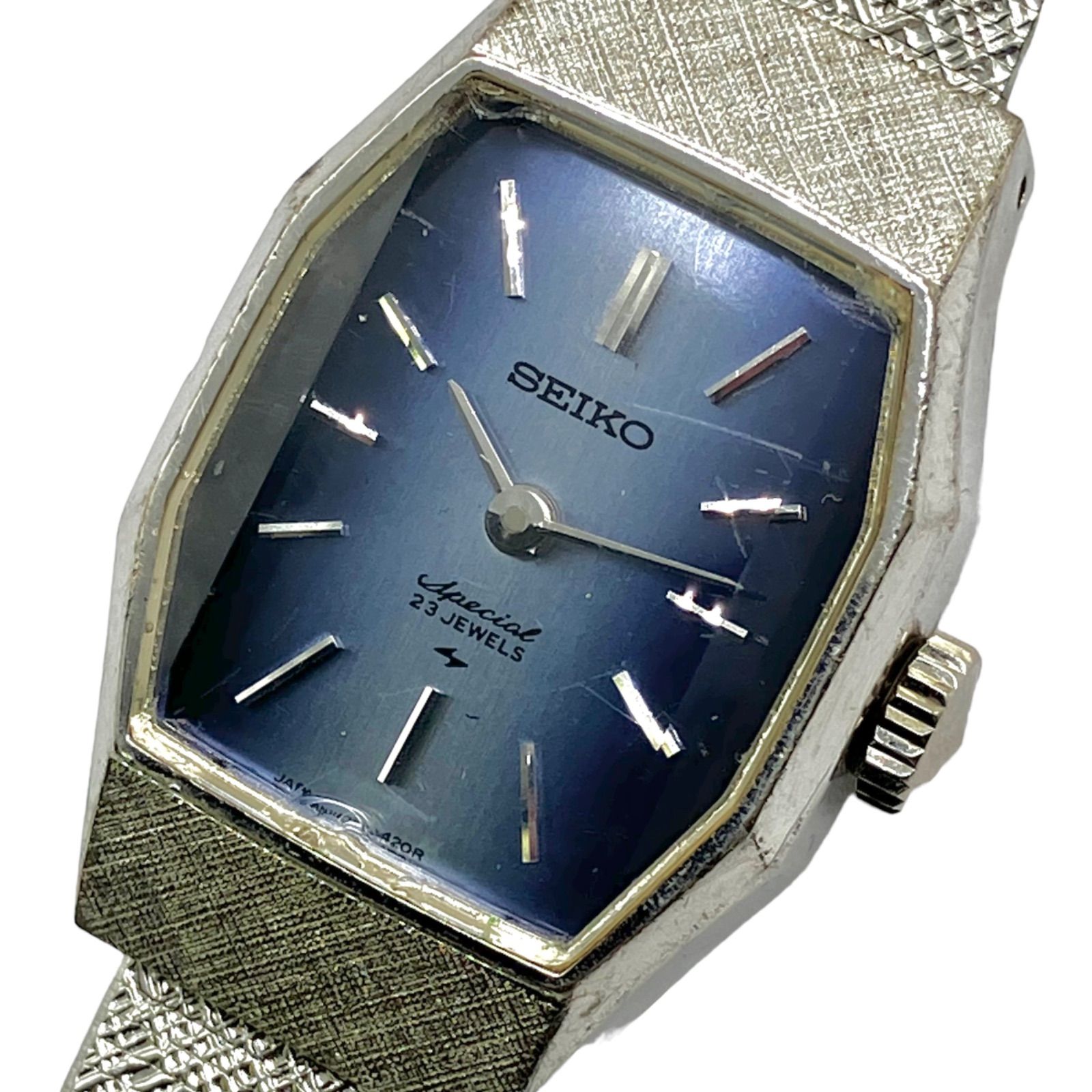 70年代アンティーク⭐️SEIKO セイコー】 23石 機械手巻き式 3面カット 