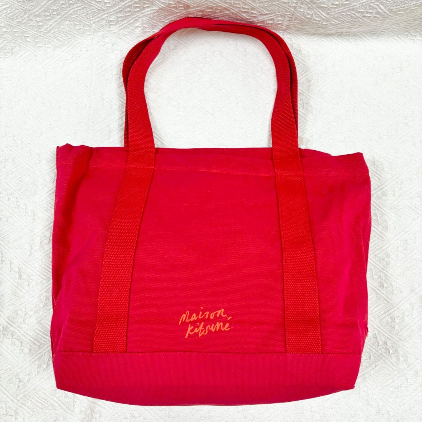 メゾンキツネ バッグ MAISON KITSUNE フォックス ヘッド トート バッグ 
