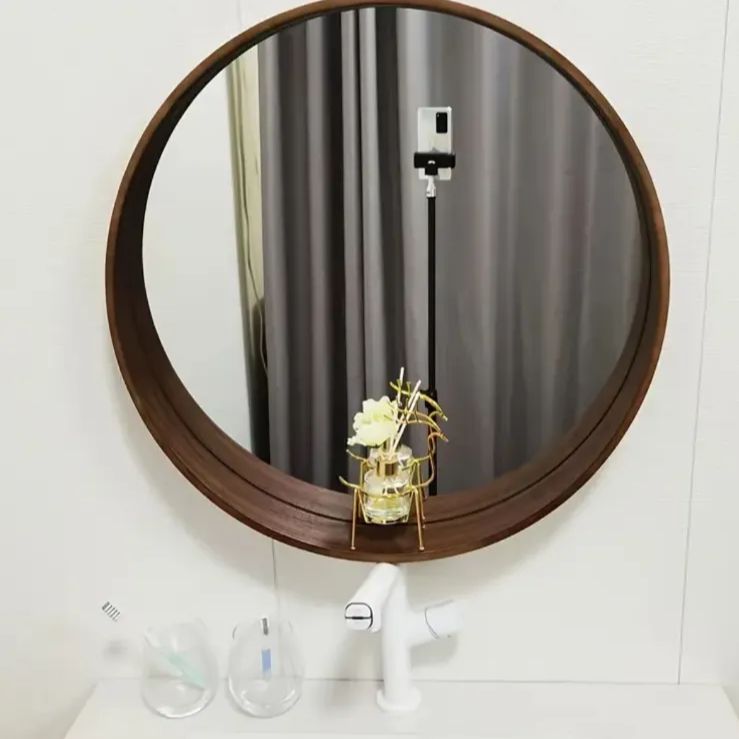 Amazon.co.jp: 鏡 壁掛け 楕円形 57×75cm ミラー ウォールミラー