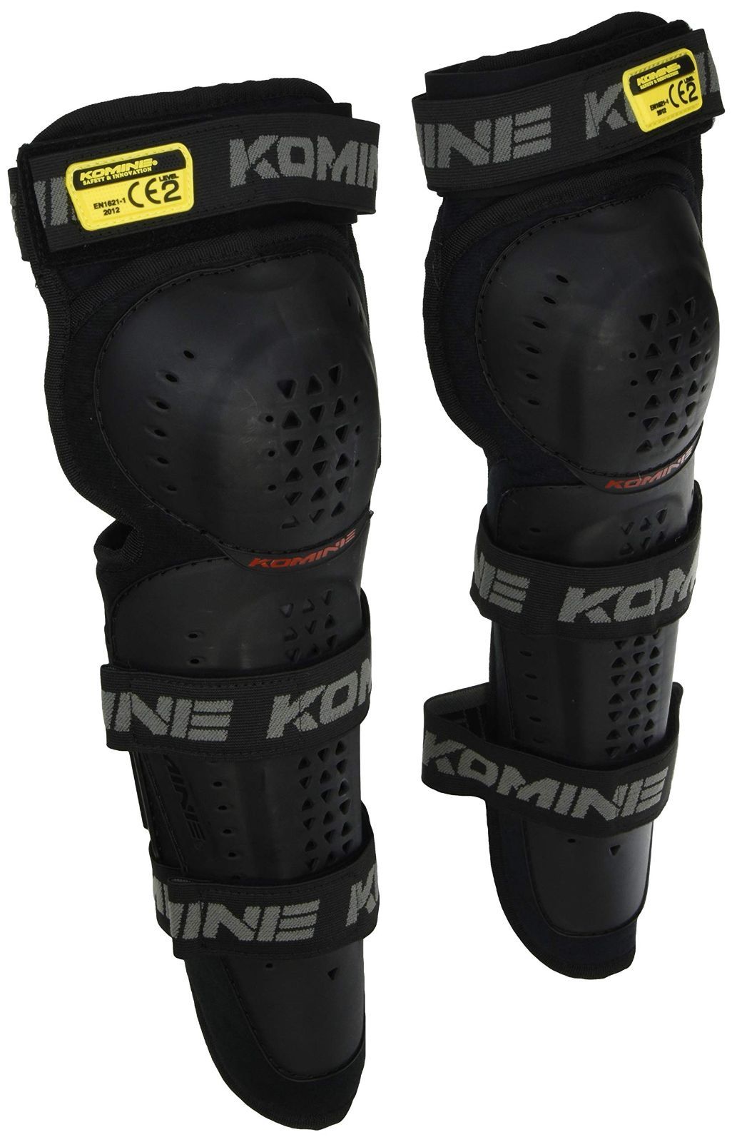 単品 コミネ(KOMINE) バイク用 CEレベル2トリプルニーガード ブラック Free SK-819 1198 CE規格レベル2 プロテクター