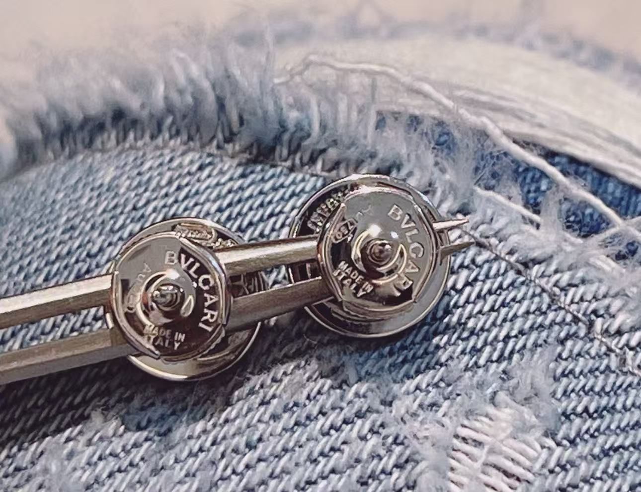 BVLGARI ブルガリ ブラック オニキス ピアス 片耳用 - メルカリ