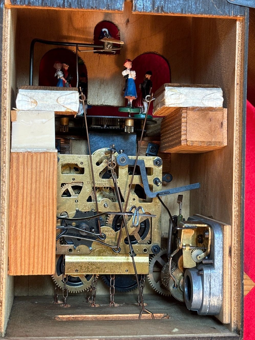 ナイトギビンズ 時計 丸型 木製フレーム 掛時計 壁掛け クオーツ 英国