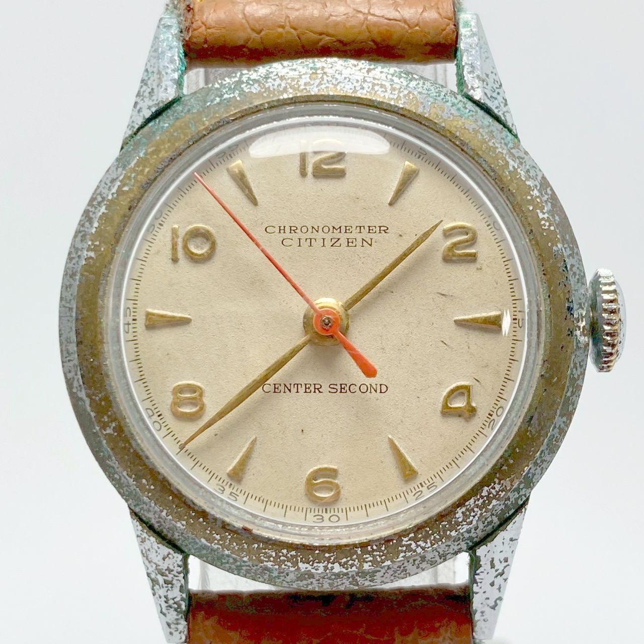 T23 稼働品 CITIZEN シチズン 中三針 手巻き センターセコンド