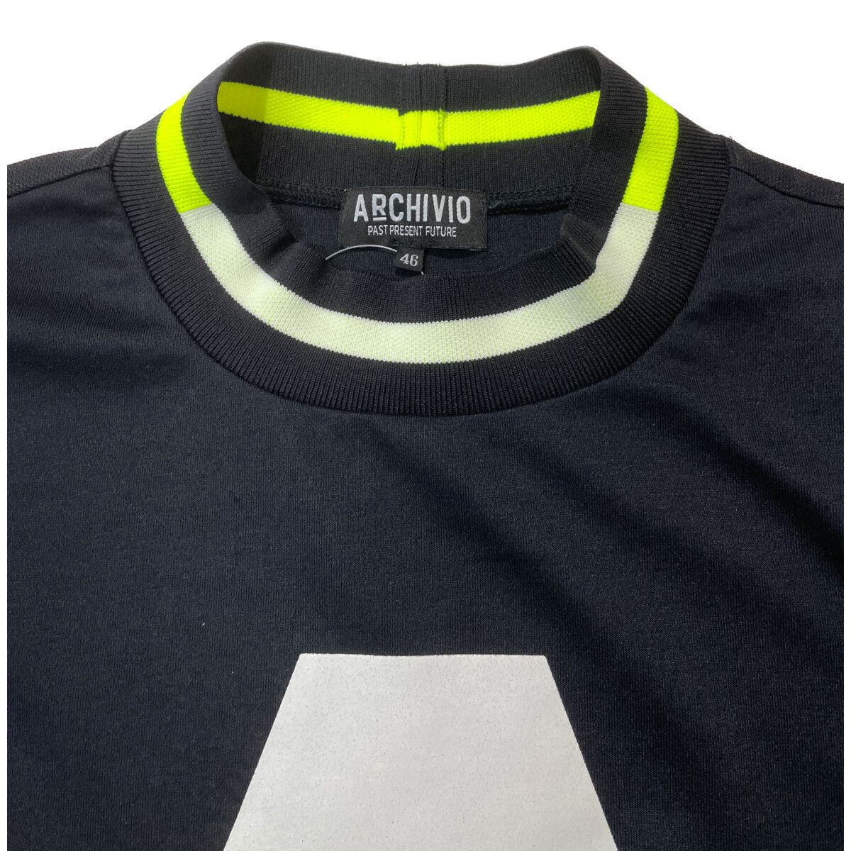 中古 メンズ アルチビオ archivio 半袖シャツ 46(M) 黒 ブラック