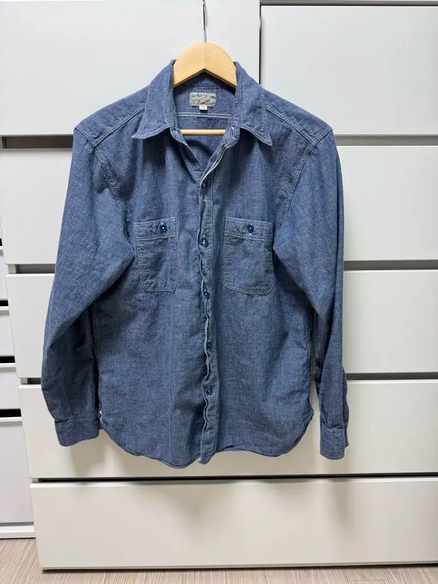 美品 BUZZ RICKSON'S シャンブレーシャツ 長袖 U.S.N. XL