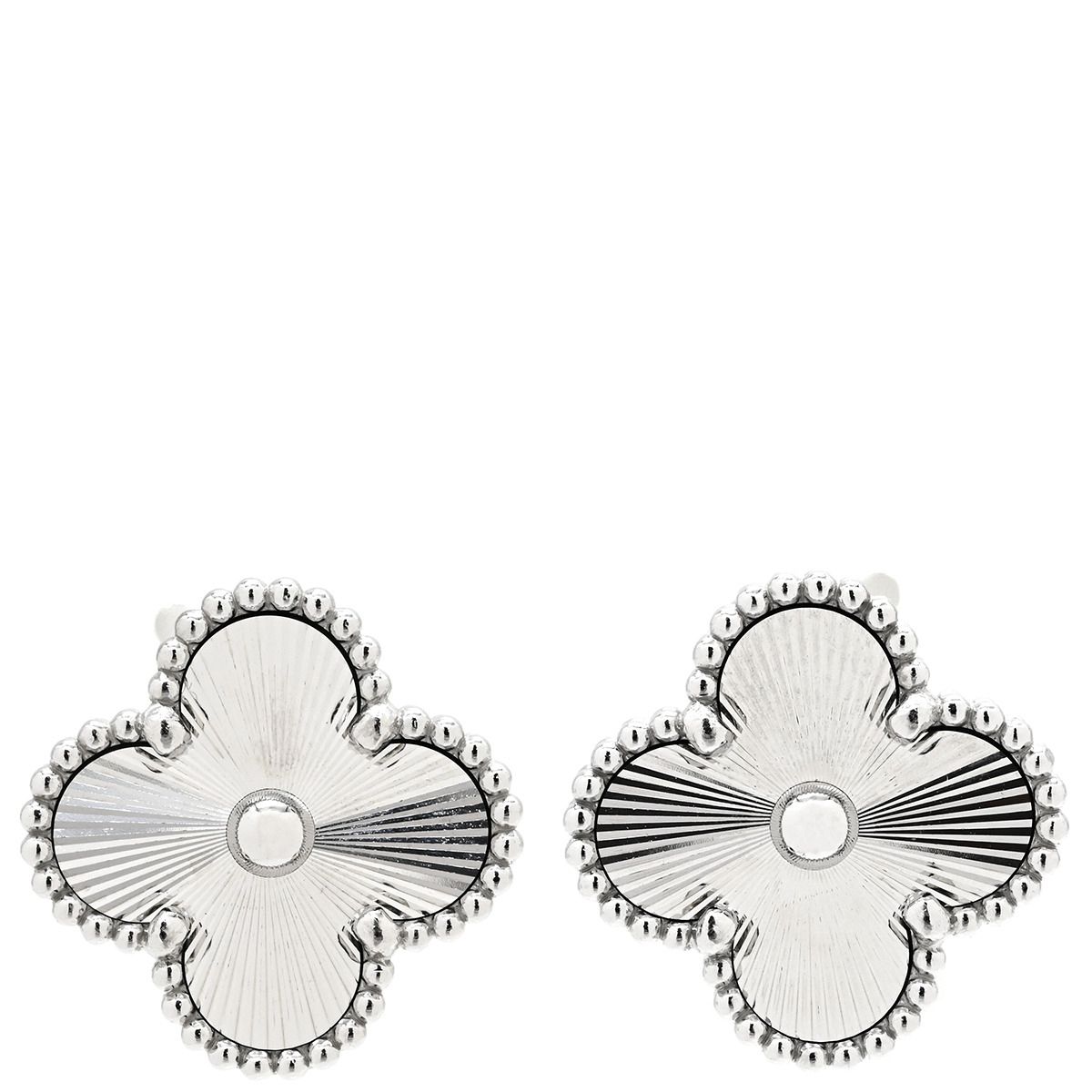 ヴァンクリーフアーペル ギヨシェ　ピアス　ホワイトゴールド　美品 ヴァンクリーフアーペル ギヨシェ ピアス ホワイトゴールド 美品