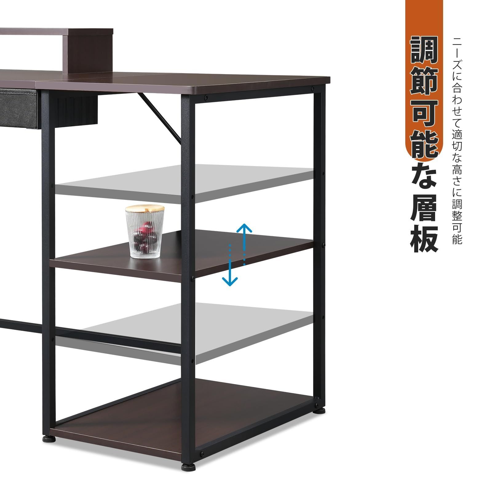 新着商品】パソコンデスクオフィスデスク 勉強机 幅120cm×奥行55cm