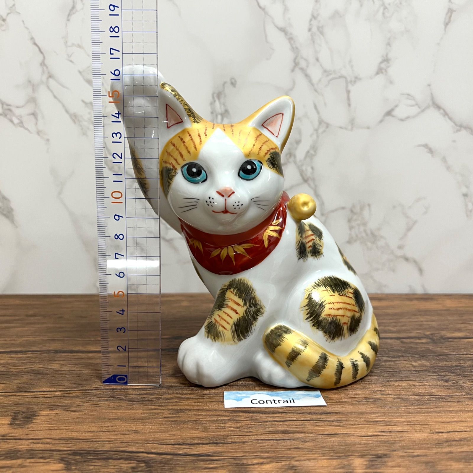 楽天市場】九谷焼 招き猫 三毛の通販 【九谷焼】5.5号 招き猫 金三毛