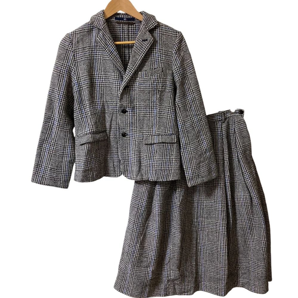 45R フォーティファイブアール コットン ツイード ジャケット スカート セットアップ 2点セット 7094008 サイズ2 マルチ レディース 古着