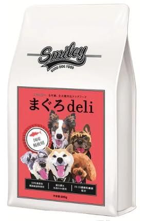 国産ドッグフード 無添加 安全 smiley スマイリー まぐろ deli 1.5kg 500g×3