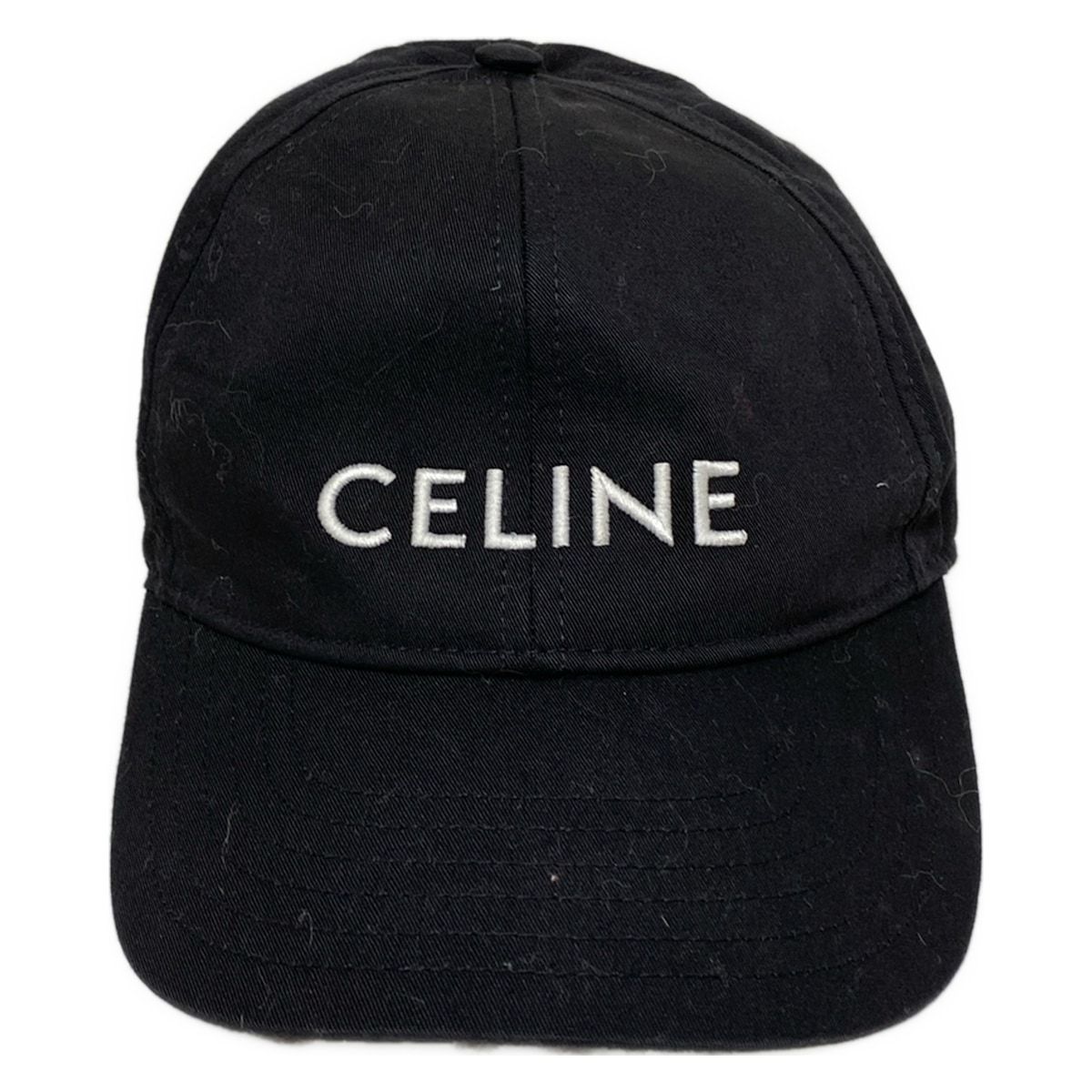 CELINE セリーヌ キャップ L - 黒 2AUS9242N コットン