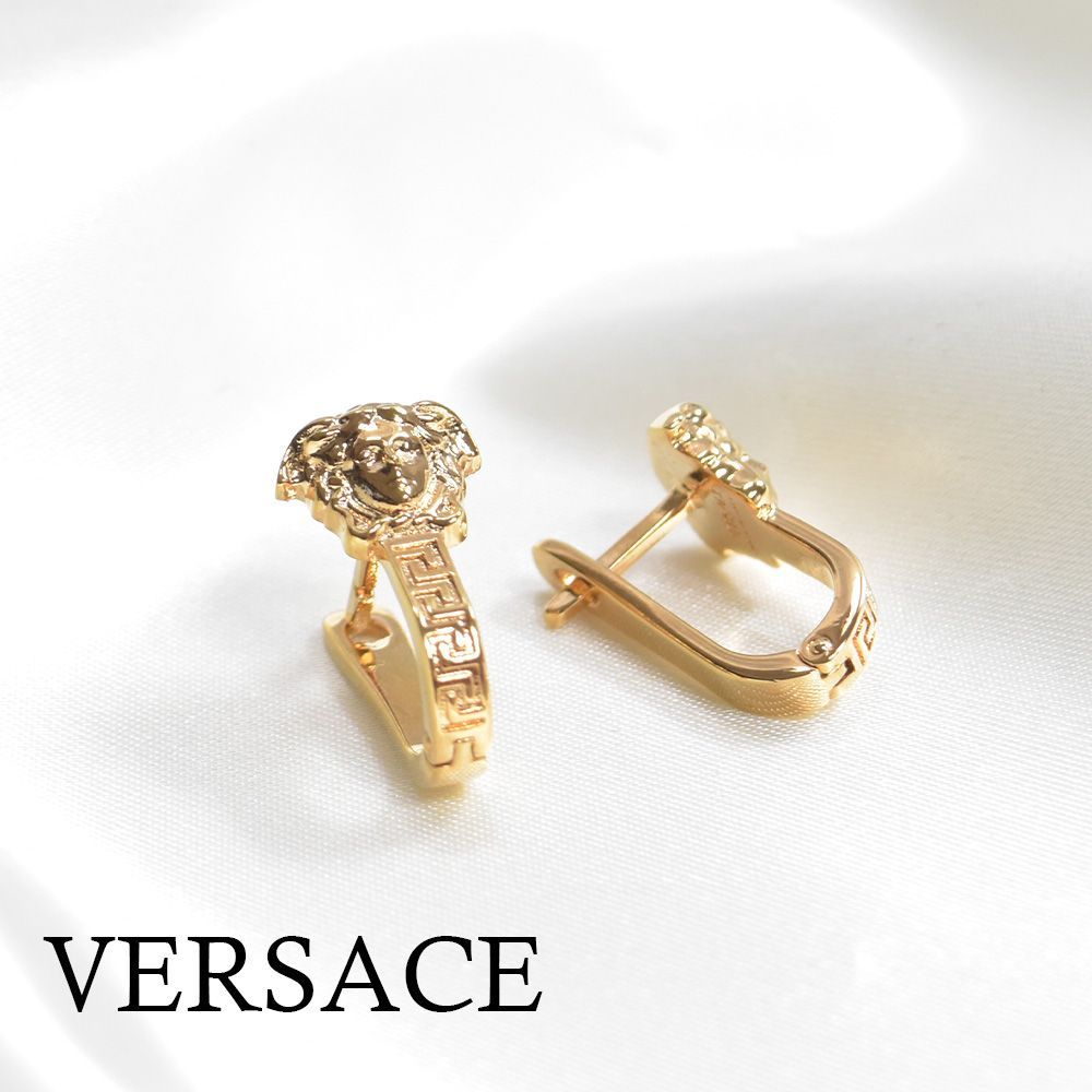 現在希少品となっていますヴェルサーチ VERSACE ピアス - 金属素材 ゴールド×シルバー