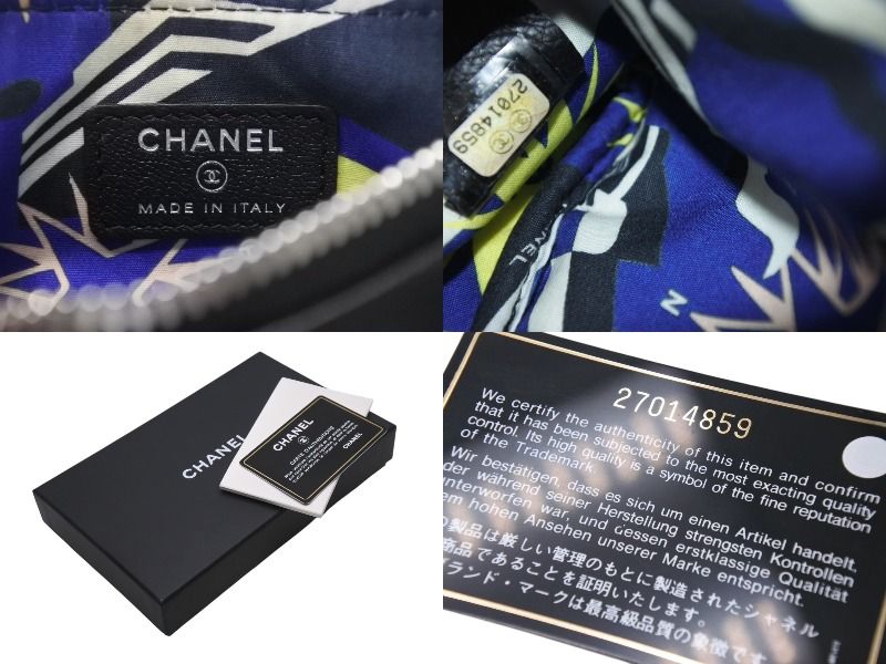 極美品 CHANEL シャネル コインケース A81659 ココマーク プチカメリア  