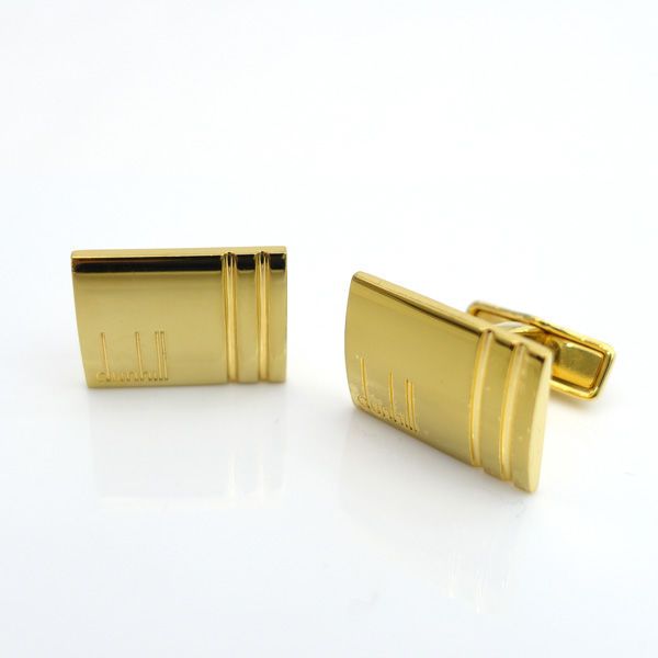 DUNHILL / ダンヒル ◇カフス カフリンクス ロゴ ゴールドカラー  