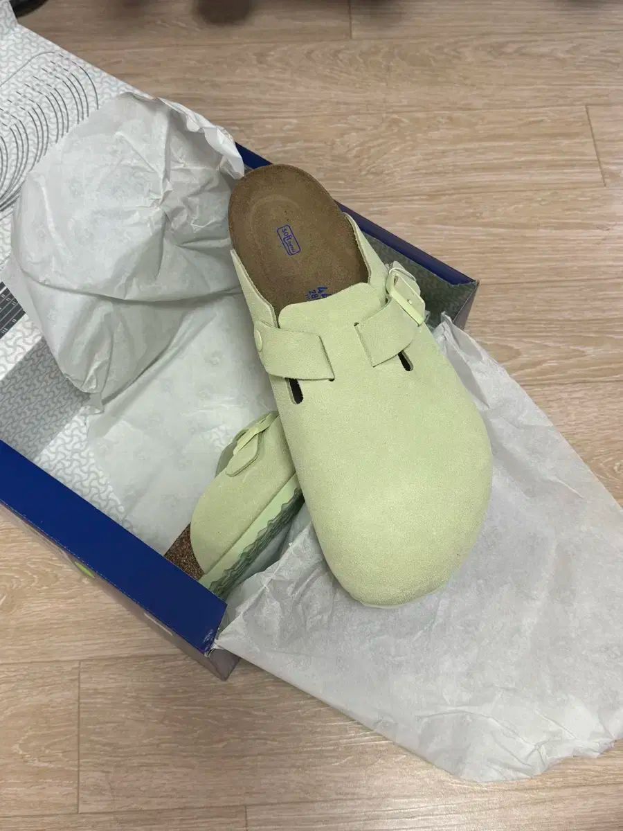 BIRKENSTOCK ビルケンシュトック ボストン bs 色あせた ライム