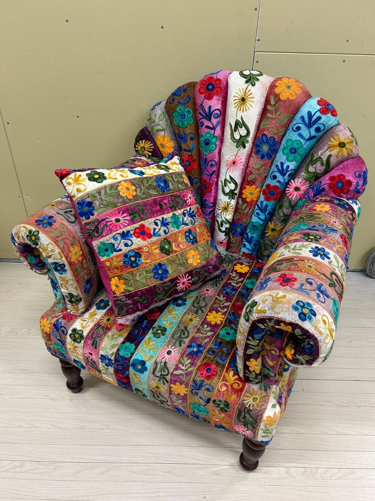 ON＆ON ソファー 1人掛け ピーコック