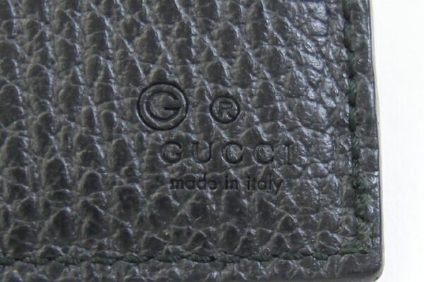 グッチ 二つ折り札入れ 278596 ブラック レザー - メルカリ 